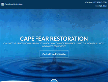 Tablet Screenshot of capefearrestoration.com